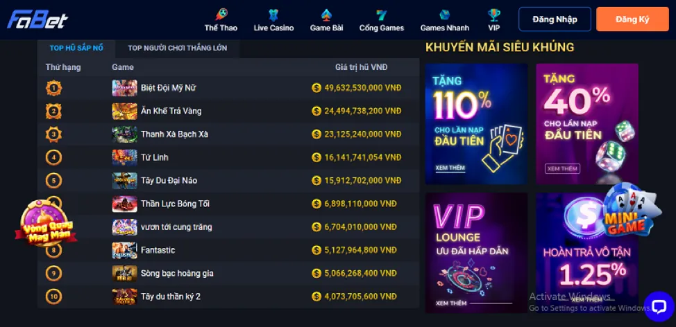 Hướng dẫn các bước chơi Nổ Hũ tại bet vnd888